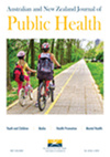 AUSTRALIAN AND NEW ZEALAND JOURNAL OF PUBLIC HEALTH雜志封面
